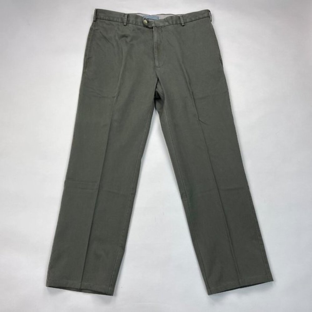 Peter Millar Raleigh Washed Twill Pants Mens 36 Pockets Pima Cotton Flat Front
